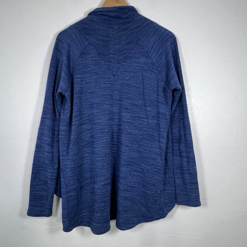 Athleta Womens Nirvana Wear Two Ways Wrap Cardigan Size Small Blue Open Front - Picture 5 of 11